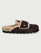 Steve Madden пантофи дамски от велур Bomb-SM кафяви 11005767