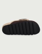 Steve Madden пантофи дамски от велур Bomb-SM кафяви 11005767