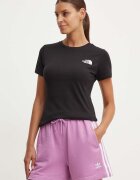 The North Face Памучна тениска W S/S Redbox Slim Tee в черно NF0A87NMJK31