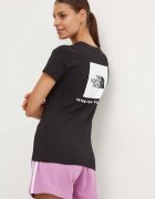 The North Face Памучна тениска W S/S Redbox Slim Tee в черно NF0A87NMJK31