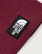 The North Face шапка с помпон TNF Logo Box бордо NF0A8CHFMVO1