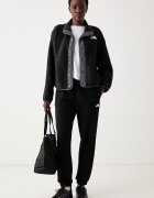 The North Face спортен панталон дамски с памук Evolution черен с висока талия NF0A8CWVJK31
