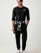 The North Face спортен панталон мъжки с памук Evolution черен NF0A8CWYJK31