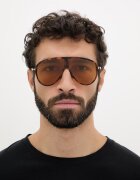 Tom Ford Слънчеви очила Vladimir мъжки в кафяво FT1211.6553E