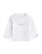 Tommy Hilfiger Бебешка памучна блуза с дълъг ръкав