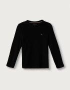 Tommy Hilfiger блуза с дълги ръкави за деца от памук черна UB0UB00309