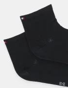 Tommy Hilfiger чорапи дамски с памук 2 броя черни 373001001