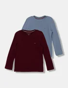 Tommy Hilfiger Детска блуза с дълги ръкави (2 броя)