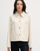 Tommy Hilfiger късо палто дамско от памук бежово WW0WW49585