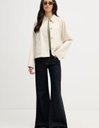 Tommy Hilfiger късо палто дамско от памук бежово WW0WW49585