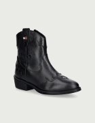 Tommy Hilfiger каубойски ботуши за деца от кожа черни T3A5-35195