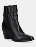 Tommy Hilfiger Кожени боти челси WESTERN MID HEEL LEATHER CHELSEA