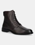 Tommy Hilfiger Кожени боти CORPORATE HILFIGER LTH ZIP BOOT