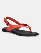 Tommy Hilfiger Кожени сандали COLOR BLOCK THONG FLAT SANDAL