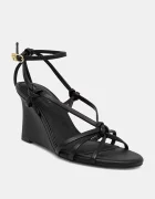 Tommy Hilfiger Кожени сандали LEATHER KNOTS WEDGE SANDAL