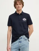 Tommy Hilfiger Памучна тениска с яка