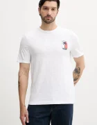 Tommy Hilfiger Памучна тениска в бяло с принт MW0MW39354