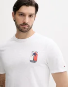 Tommy Hilfiger Памучна тениска в бяло с принт MW0MW39354