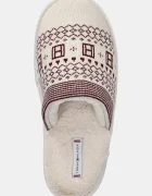 Tommy Hilfiger Пантофи TH GRAPHIC HOUSE SHOE TRIAL в бежово FW0FW09062
