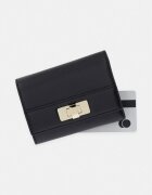 Tommy Hilfiger портфейл дамски от имитация на кожа черен AW0AW18703