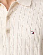 Tommy Hilfiger пуловер мъжки от памук бежов MW0MW41955