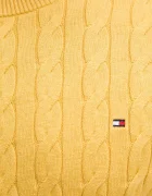 Tommy Hilfiger пуловер мъжки от памук жълт MW0MW33132