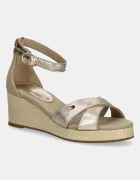 Tommy Hilfiger Сандали FLAG METALLIC MID WEDGE ESPAD