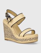 Tommy Hilfiger Сандали PLATFORM TH MONO RAFIA WEDGE