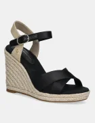 Tommy Hilfiger Сандали SATIN HIGH WEDGE ESPADRILLE