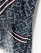Tommy Hilfiger шал дамски тъмносин AW0AW18605