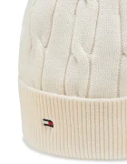 Tommy Hilfiger шапка beanie за деца от памук бежова KA0KA00101