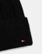 Tommy Hilfiger Шапка с вълна в черно AW0AW17779