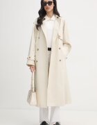 Tommy Hilfiger Шлифер дамски памучен бежов WW0WW50627