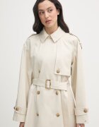 Tommy Hilfiger Шлифер дамски памучен бежов WW0WW50627