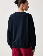 Tommy Hilfiger суичър дамски от памук тъмносин UW0UW06619