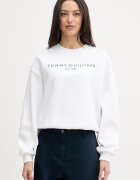 Tommy Hilfiger суичър дамски с памук бял WW0WW47831
