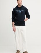 Tommy Hilfiger суичър с качулка мъжки от памук тъмносин MW0MW42464