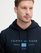 Tommy Hilfiger суичър с качулка мъжки от памук тъмносин MW0MW42464