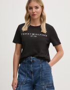Tommy Hilfiger тениска дамска от памук черна WW0WW40276