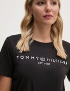 Tommy Hilfiger тениска дамска от памук черна WW0WW40276