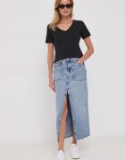 Tommy Hilfiger тениска дамска от памук черна WW0WW40584