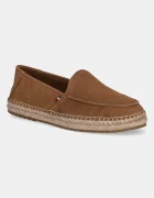 Tommy Hilfiger Велурени еспадрили HILFIGER FLEX ESPA SUEDE LOAFER