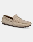 Tommy Hilfiger Велурени мокасини CASUAL SUEDE DRIVER