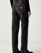 Tommy Jeans дънки straight дамски черни DW0DW23586