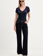 Tommy Jeans дънки straight дамски тъмносини DW0DW23584
