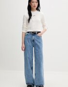 Tommy Jeans дънки wide leg дамски сини DW0DW22641