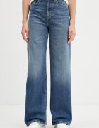 Tommy Jeans дънки wide leg дамски сини DW0DW23029
