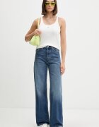 Tommy Jeans дънки wide leg дамски сини DW0DW23029