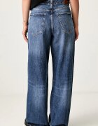 Tommy Jeans дънки wide leg дамски тъмносини DW0DW23463