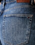Tommy Jeans дънки wide leg дамски тъмносини DW0DW23463